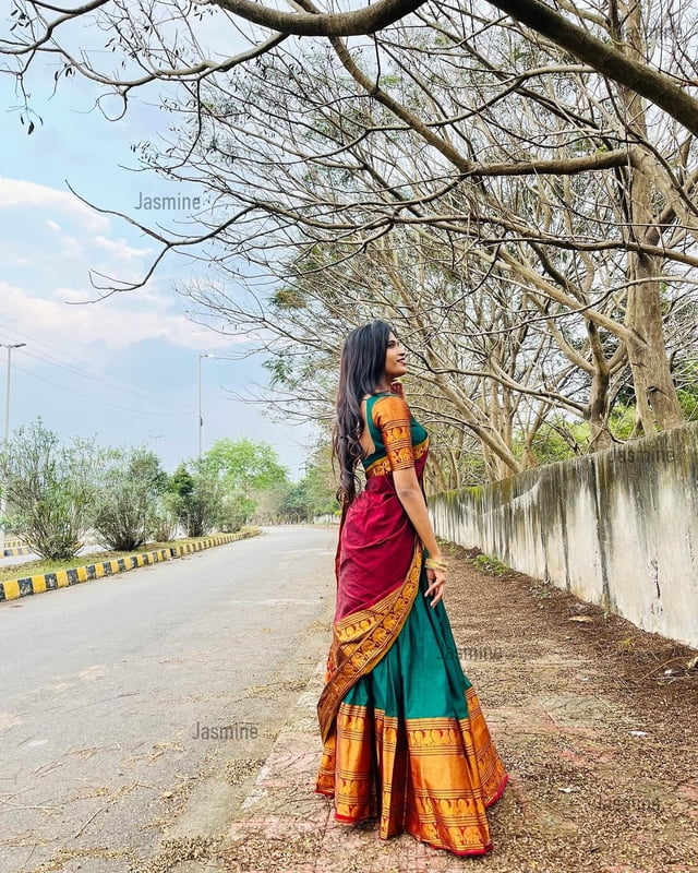 Narayanpet Half Saree Material ( Authentic Handloom ) Narayanpet Half Saree Material ( Authentic Handloom )