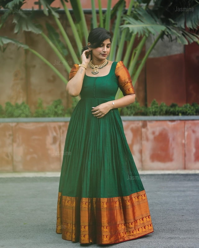 Vrinda - वृंदा ( Narayanpet long gowns material ) Vrinda - वृंदा ( Narayanpet long gowns material )