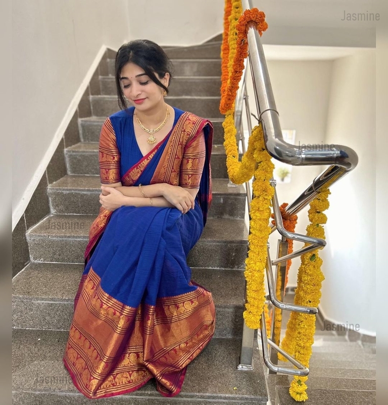Rivya - रिव्या ( Big Border - Blue ) Rivya - रिव्या ( Big Border - Blue )