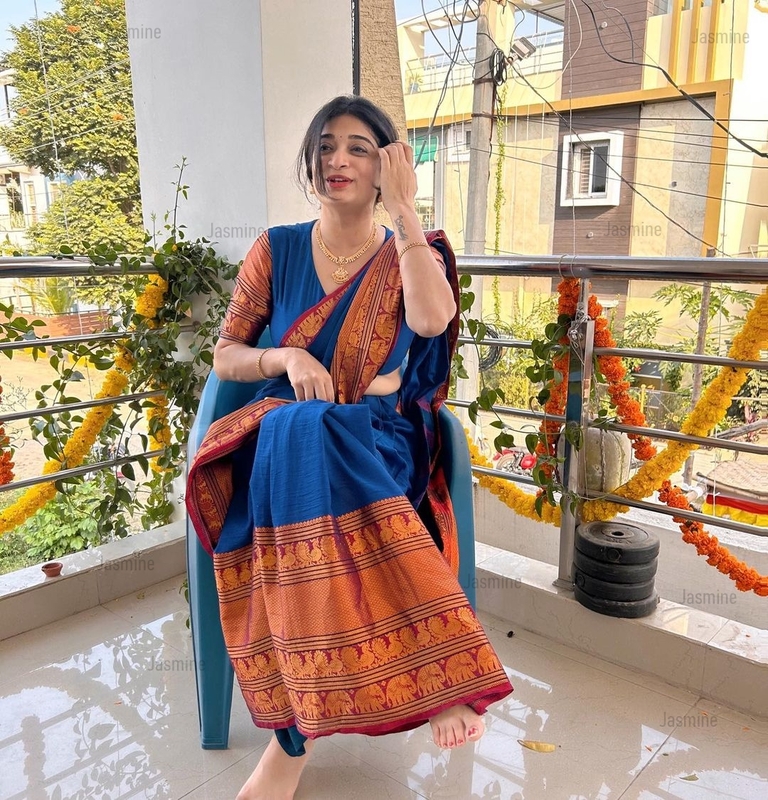 Rivya - रिव्या ( Big Border - Blue ) Rivya - रिव्या ( Big Border - Blue )