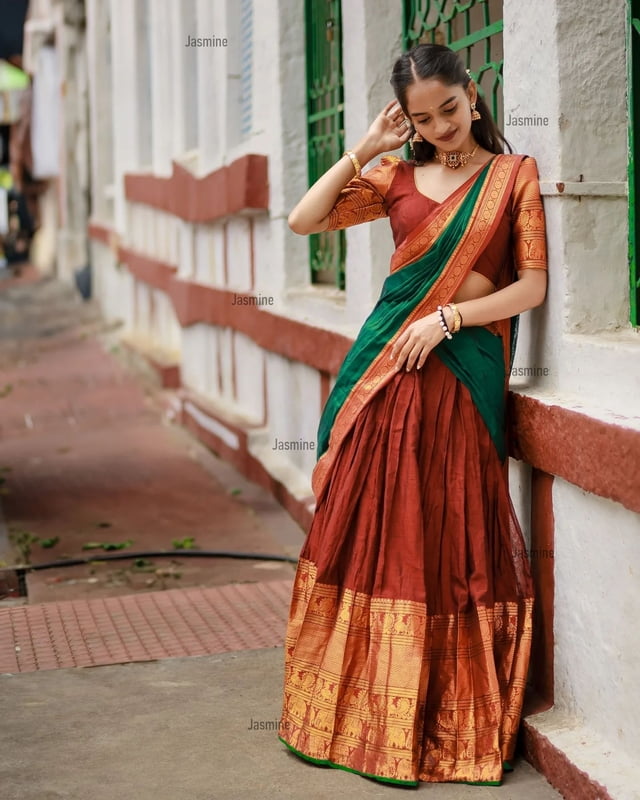 Paridhi - परिधि ( Narayanpet Half Saree Material ) Paridhi - परिधि ( Narayanpet Half Saree Material )