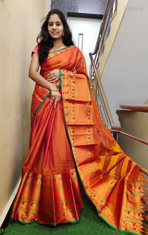 Hiranya - हिरण्य ( Big Border - Orange ) Hiranya - हिरण्य ( Big Border - Orange )