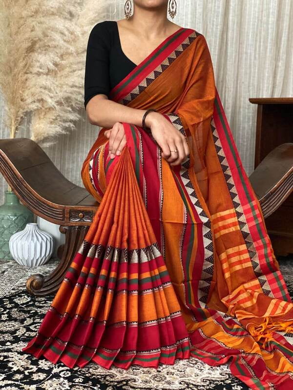 Sand Shaded Narayanpet cotton Saree Sand Shaded Narayanpet cotton Saree